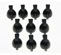 KAISH - 20 mini manopole a testa di pollo, per amplificatore, per chitarra, effetto manopola, colore: nero