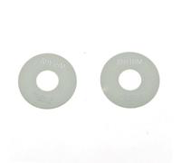 KAISH 2pcs Bianco con Argento Lettere LP Chitarra Interruttore A Levetta Rondella Piastra Ritmo Treble Ring per Les Paul