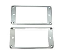 KAISH 2pcs Chrome Humbucker Pickup Anello Curvo con Telaio Inferiore per Epiphone Les Paul