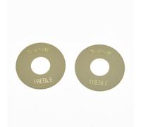 Kaish 2PCS Cream W/Gold LP chitarra interruttore rondella piastra ritmo Treble anello per Les Paul
