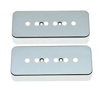 Kaish 2PCS cromato da 50 mm di plastica P90 chitarra pickup Covers Soapbar pickup copertura per Les Paul