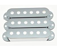 Kaish, 3 copri pickup a bobina singola, cromati, in plastica, 52 mm, per Fender Stratocaster