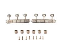 KAISH 3-per-side su una piastra 3x3 Vintage Diecast Chitarra Tuners Tuning Tasti Macchine per Gibson/Epi Les Paul JR Metallo Ovale Manopola Antico Nichel