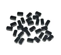 KAISH - 30 pezzi Dadi di bloccaggio per ponte tremolo, inserti in blocchi di serraggio per ponte, staffe di bloccaggio per corde in acciaio inossidabile, compatibili con FR Nero