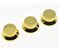 Kaish 3pcs Gold metal Bell manopole a ST Strat Guitar top Hat manopola per 5.8 mm alberi split