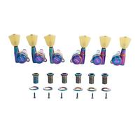 KAISH 3x3 Keystone Button Locking Tuners 18:1 Chitarra Tuning Keys Bloccaggio Tuning Machines per LP/Les Paul/SG/ES o chitarre acustiche Burnt Chrome