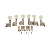 KAISH 3x3 Off White Keystone Locking Tuners 18:1 Chitarra Tuning Keys Bloccaggio Tuning Machines per LP/Les Paul/SG/ES o chitarre acustiche nichel