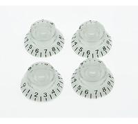 Kaish 4pcs Clear W/Black numero LP chitarra manopole trasparenti top Hat manopole per Les Paul