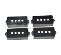 KAISH 4pcs P Bass Style Pickup Covers 4 String Basso Elettrico Pickup Covers per Precision P Bass Nero