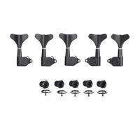 KAISH 5 corde 3R2L 18:1 sigillate Bass Tuners Bass Guitar Tuning Keys Tuning Machine Heads per Ibanez/Yamaha Style acustico/basso elettrico nero