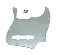 KAISH 5 corde Jazz Bass Pick Guard J Bass Scratch Plate per USA/Messicano Fender 5 corde Jazz Bass Silver Mirror