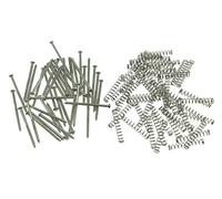 KAISH - 50 viti di montaggio per pickup per chitarra e basso, molle adatte al Precision P Bass Jazz J Bass o Soap Bar P90, colore: nickel