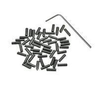 KAISH 50 viti di regolazione dell'altezza per ponte chitarra US #4-40 x 5/16" in acciaio inox per Stratocaster/Telecaster