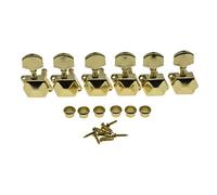 Kaish, 6 chiavi in linea semi-chiuse per accordare chitarra, accordatori per chitarre elettriche, oro