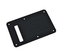 KAISH 6-Hole Metallo Alluminio Anodizzato Stile Moderno ST/Stratocaster Piastra Posteriore Tremolo Trem Cavity Cover per USA/Messico Stratocaster/Stratocaster Nero