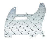 KAISH 8 Foro Metallo Diamante Piatto Moderno Stile Tele Battipenna Alluminio TL Scratch Plate per American/Messicano FD Telecaster Argento