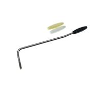 KAISH Acciaio inossidabile USA Thread Tremolo Trem Arm Whammy Bar Adatto Americano/Messicano Standard o Vintage Strat Nickel con 3 punte