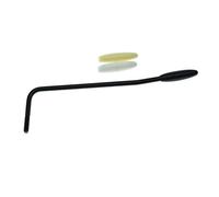 KAISH Acciaio inossidabile USA Thread Tremolo Trem Arm Whammy Bar Adatto Americano/Messicano Standard o Vintage Strat Nero con 3 punte