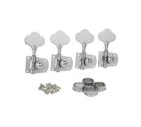 KAISH Accordatori cromati a quadrifoglio per basso, accordatrici per basso, chiavi per accordatura dei bassi standard/Highway One Series Jazz J Bass/Precision P Bass, 4XK2010-R