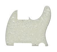 Kaish aged Pearl 5 fori tele Blank Pickguard scratch piastra no foro pickup per Fender Esquire