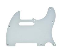 KAISH Alluminio Opaco Tele Style Battipenna Metallo Anodizzato TL Pick Guard Scratch Plate per American/Messicano Telecaster Argento Opaco
