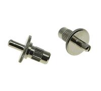 KAISH Argento stile Nashville Chitarra Tune-o-matic Bridge Post borchie con ancore per USA Les Paul 6 corde H-H chitarra