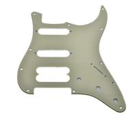 KAISH Battipenna a 11 fori American Modern ST Style HSS Round Corner Humbucking senza fori per le viti per chitarre Stratocaster Ultra Series Crema 3 strati