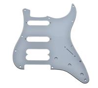 KAISH Battipenna a 11 fori American Modern ST Style HSS Round Corner Humbucking senza fori per le viti per chitarre Strat Ultra Series bianco a 3 strati
