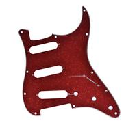 Kaish, battipenna a 11 fori per chitarra Strato SSS, in stile ST/Strat, per Stratocaster USA/Messico/Strat Red Pearl