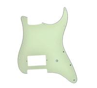 Kaish Battipenna a 11 fori, ST Strat, un humbucker, per chitarra Fender Delonge, Verde menta a 3 strati.