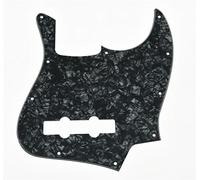 KAISH Battipenna a 4 corde J Bass Style Pickguard Scratch Plate per Jazz J Bass made in USA/Messico Black Pearl