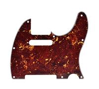 KAISH Battipenna a 8 fori per chitarra stile Tele TL con fori per viti di montaggio per pickup, per Tele/Telecaster Vintage Tortoise