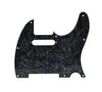 KAISH Battipenna a 8 fori per chitarra stile Tele TL con fori per viti di montaggio per pickup, per Tele/Telecaster, nero perla