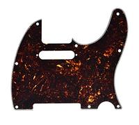 KAISH Battipenna a 8 fori per chitarra stile Tele TL con fori per viti di montaggio per pickup, per Tele/Telecaster, tartaruga scura