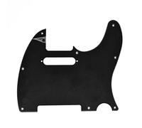 KAISH - Battipenna a 8 fori, stile Tele, per chitarra, con fori per viti di montaggio del pickup, nero opaco a 1 strato, adatto per Tele/Telecaster