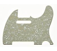 KAISH Battipenna a 8 fori stile Tele TL per chitarra, piastra antigraffio per tele/Telecaster, perlato invecchiato