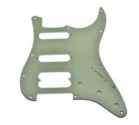 KAISH Battipenna americano moderno ST Style HSS a 11 fori per humbucking ad angolo rotondo senza fori per viti per chitarre Strat Ultra Series verde menta