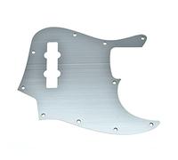 KAISH - Battipenna in alluminio anodizzato a 10 fori, stile jazz jazz jazz basso, stile moderno, adatto per American Fender Jazz Bass argento