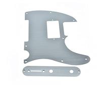 KAISH Battipenna in alluminio anodizzato Tele Humbucker con piastra di controllo tele in metallo e viti per Telecaster Americano/Messicano Argento