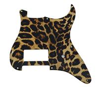 KAISH Battipenna in plastica con 11 fori stampati in 3D per chitarra Strat Style ST Pick Guard Scratch Plate per USA/Messico Stratocaster/Strat Leopard Stripe