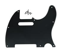 Kaish battipenna nero a 3 strati chitarra scratch piastra per Fender Telecaster