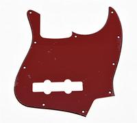 KAISH Battipenna per basso Jazz J Bass a 4 corde, stile USA/Messico, rosso a 3 strati