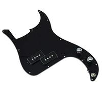 KAISH Battipenna per basso precablato caricato P Bass per Precision P Bass Black 3 Ply