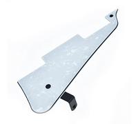 Kaish, battipenna per chitarra Les Paul, bianco perla, con staffa in acciaio inossidabile nero e viti di montaggio in acciaio, per Les Paul USA