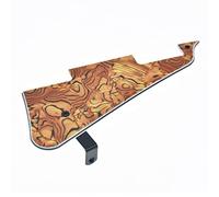 Kaish, battipenna per chitarra Les Paul, con strisce tigre, con staffa nera in acciaio inossidabile e viti di montaggio in acciaio per Les Paul USA