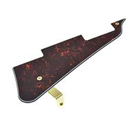 KAISH Battipenna per chitarra Les Paul Red Black Tartaruga LP con staffa in acciaio inossidabile oro e viti di montaggio in acciaio per USA Les Paul