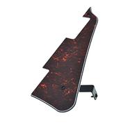 Kaish, battipenna per chitarra Les Paul, rosso nero tartaruga, con staffa in acciaio inossidabile nero e viti di montaggio in acciaio per Les Paul USA