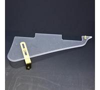 Kaish - Battipenna per chitarra Les Paul trasparente con staffa in acciaio inossidabile dorato e viti di montaggio in acciaio per USA Les Paul