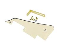 KAISH Battipenna per chitarra LP a 3 strati, colore bianco invecchiato con staffa dorata per Epiphone Les Paul