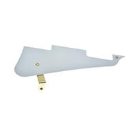 KAISH Battipenna per chitarra LP in alluminio anodizzato in metallo argento con staffa in acciaio inossidabile dorato e viti di montaggio in acciaio per USA Gibson Les Paul